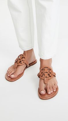 Tory Burch Miller Thong Sandals | SHOPBOP Tori Burch Sandals Outfit, Tory Burch Miller Sandals Outfit, Tory Burch Sandals Outfit, Tori Burch Sandals, Miller Sandals Tory Burch, Sandals Outfit Summer, Classy Sandals, Tori Burch, Summer Wishlist