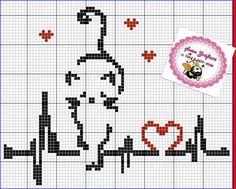 a cross stitch pattern with the word love