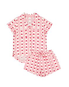 Spring Style 2024 Women, Short Pyjama Set, Pink Cute Summer Pajama Shorts, Casual Pink Pajama Shorts, Pajama Sets, Playful Summer Pajama Shorts, Pink Floral Print Sleepwear For Sleepover, Playful Pink Pajama Shorts, Cute Pjs