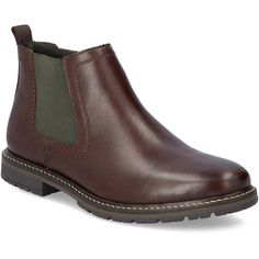 Happy feet, happy life! These wood brown Rieker Chelsea boots for men made of smooth leather guarantee a heavenly feeling. In addition to the zipper, the model has an elasticated shaft edge, making it easy to put it on. The grippy sole makes every step a safe affair, and the cover sole is extra soft. The model ensures additional freedom of movement for the foot, as it is cut in comfort width G 1/2. Just slip into it and feel good! Chelsea Boots Men, Smooth Leather, Boots Men, Chelsea Boots, Chelsea, Boots, Leather