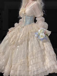 ❤︎ Flower wedding Lolita Gows Dress❤︎
This item takes 7 days to ship. Vintage Princess Aesthetic, Anime Wedding Dress, Victorian Era Dresses, Prom Dress Inspo, Royal Dresses, Fairytale Dress, Fantasy Dress, Fairy Dress, Flower Wedding