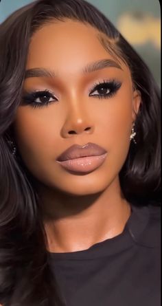 Makeup shoes dress nails and etc. Natural Makeup Look Black Women, Makeup Look Black Women, Black Bridal Makeup, Brown Girls Makeup, Natural Glam Makeup, Natural Makeup Look, Soft Makeup Looks, Makeup For Black Skin, Brown Skin Makeup