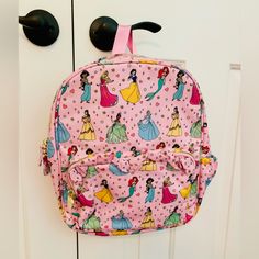 Nwot Stoney Clover Lane Disney Princess Backpack In The Youth Size But Fits Adults As Well. Disney Character Print Backpack, Playful Backpack For Disney Trips, Cute Multicolor Backpack For Disney Trips, Pink Disney Backpack For Fan Events, Pink Disney Backpack For Disney Fan Events, Disney Backpack With Adjustable Strap For Back To School, Cute Pink Backpack For Disney Trips, Pink Disney Backpack For Back To School, Stoney Clover Backpack