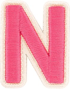 Bubblegum Rolled Embroidery Letter Patches Senior Jackets, Collection Letter, Letter Patches, Embroidery Letter, Stoney Clover Lane, Stoney Clover, Patches Fashion, Embroidery Letters, Pink Letter