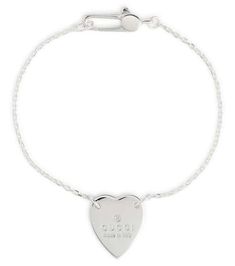 Gucci for Women Online | Mytheresa US Gucci Sterling Silver Jewelry With Heart Charm, Luxury Sterling Silver Heart Bracelet For Valentine's Day, Silver Chain Bracelet With Logo Charm As A Gift, Gucci Elegant Heart Charm Jewelry, Gucci Silver Jewelry For Valentine's Day, Gucci Silver Jewelry With Logo Charm, Gucci Sterling Silver Bracelet, Gucci Jewelry For Valentine's Day Gift, Gucci Jewelry With Heart Charm