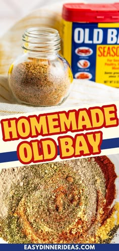 homemade old bay seasoning mix in a jar