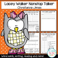 an image of a teacher's notebook with the words lacey walker nonsto taker