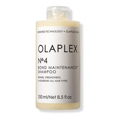 8.5 oz No. 4 Bond Maintenance Strengthening and Reparative Hair Shampoo - OLAPLEX | Ulta Beauty Shampoo Olaplex, Olaplex Shampoo, Best Hair Care Products, Mom Hairstyles, Hair Shampoo, Ulta Beauty, Shampoo And Conditioner, Easy Hairstyles, Cool Hairstyles