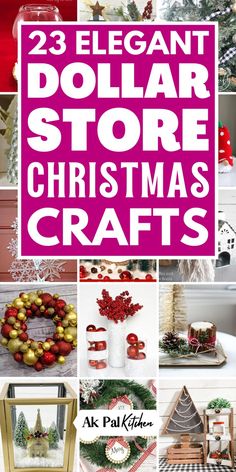 Dollar Store Christmas Crafts are perfect for budget-friendly holiday decorations. Get creative with DIY Christmas ornaments, holiday wreaths, and other cheap holiday crafts that transform your home. With Dollar Tree holiday crafts, you can make handmade Christmas decorations without breaking the bank. These easy holiday crafts are great for all ages, offering affordable Christmas decor ideas for any home. Create beautiful, festive Christmas centerpieces that look expensive but are affordable! Dollar Store Christmas Crafts, Farmhouse Christmas Ornaments, Centerpiece Christmas, Christmas Crafts For Adults, Dollar Store Christmas, Christmas Centerpieces Diy, Dollar Tree Christmas, Dollar Tree Decor, Christmas Projects Diy