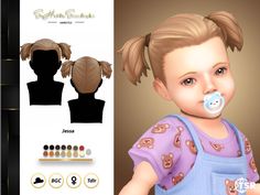 The Sims Resource - Jessa Hairstyle for Toddler