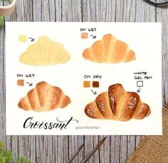 an image of croissants on a piece of paper