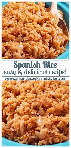 spanish rice is an easy and delicious side dish