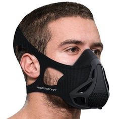 The Peak Resistance Training Mask lets you achieve the effects of high altitude training by regulating how much air you breathe in with the 4 Level Air Flow Regulator. You can then reduce the amount of training time by getting the same results in a shorter amount of time. You will also increase your lung capacity and will constantly push your training limits to the fullest! Size: One Size Fits Most - 120 to 230 LBS.  Color: Black. Basketball Tricks, Breathing Mask, Bike Training, Gym Cardio, Cardio Fitness, Hiit Training, Resistance Workout, Hiit Cardio, Mask Black