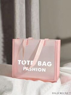 BagForLove - Fashionable Expression Graphic Shoulder Tote Bag for College & High School Students Trendy Tan Bags For Gifting, Trendy Tan Bag For Gift, Trendy Tan Bags For Gifts, Trendy Tan Bags As A Gift, Trendy Tan Bags As Gifts, Pink Rectangular Shoulder Bag With Letter Print, Pink Letter Print Bag For Shopping, Pink Shopping Bag With Letter Print, Pink Letter Print Shopping Bag