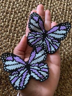 We have three sizes for the mariposas Small - Monarch Medium - Yellow | red | purple | green Large - Monarch | Yellow, red & white ... Butterflies are deep and powerful representations of life. Butterflies are beautiful and have mystery, symbolism, and meaning and are a metaphor representing spiritual rebirth, transformation, change, hope, and life 🦋✨ Beaded Mariposas! Handmade earrings by Embera Chamí indigenous communities from Colombia. Handmade Butterfly Jewelry For Festivals, Handmade Butterfly Shaped Jewelry For Festivals, Bohemian Butterfly Jewelry For Festivals, Handmade Multicolor Butterfly Earrings, Spiritual Beaded Earrings Gift, Spiritual Beaded Earrings For Gift, Unique Purple Beaded Earrings, Handmade Purple Artisan Beaded Earrings, Handmade Artisan Purple Beaded Earrings