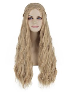 PRICES MAY VARY. ✔ Wigs High Quality: Juziviee wigs are made of 100% Great Quality synthetic fiber, Feel Very Soft and Natural Looking, suitable for long term use ✔ Wig Cap Fits Well: Adjustable cap size ( 21.5'' - 22.5'' ), there are 2 adjustable straps within the long curly wavy wig, you can adjust its size to fit your head perfect ✔ Very Comfortable: 100% Breathable rose net and light weight, make you feel very comfortable when you wear this long soft wig ✔ Wide Occasions: Long wig Perfect fo Galadriel Costume, Long Curly Wavy Hair, Wig Cute, Long Blonde Wig, Curly Wavy Hair, Wig Costume, Blonde Wigs, 70s Hippie, Hippie Costume