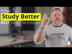 a man with his hand up in front of him and the words how to study better best