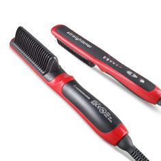 Hair Straightener Styling Comb – sususummer.com Professional Hair Straightener, Costume Noir, Hair Straightening Iron, Fast Hairstyles