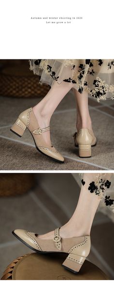 new Women pumps natural leather 22-25cm length Brogues shoes Cowhide + – HuLianFu Beige Pointed Toe Heels With Rubber Sole, Beige Round Toe Court Shoes For Spring, Beige Pointed Toe Leather Shoes For Fall, Beige Platform Heels With Round Toe, Beige High Heel Court Shoes With Leather Sole, Beige Flat Heel Court Shoes Medium Width, Beige High Heel Leather Shoes For Office, Cream Round Toe Court Shoes For Spring, Beige Round Toe Heels For Fall