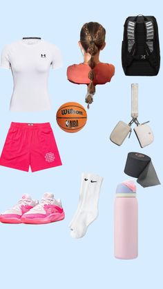 #basketball#fit#sport Basketball Outfit Girl, Basketball Gear Womens, Basketball Workout Outfits, Girls Basketball Outfits, Basketball Fits For Women, Practice Outfits Basketball, Basket Ball Outfit For Girl