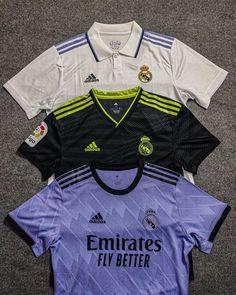 Soccer Uniforms, Football Jerseys, Sport T Shirt, Real Madrid, Half Sleeves, Nike Jacket, Madrid, Collar Styles, Types Of Sleeves