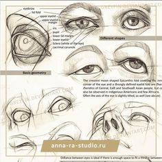 the steps to drawing an eye