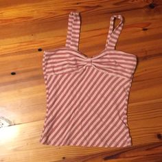 51/41/8 Pima Cotton Rayon Spandex Tank. Nwot Fitted Striped Tank Top For Spring, Striped Fitted Summer Tank Top, Fitted Striped Summer Tank Top, Fitted Striped Tank Top For Summer, Ella Moss, Dream Style, Pima Cotton, Pink Tops, Womens Tops