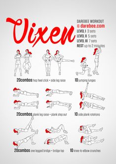 an exercise poster with instructions to do the pixen