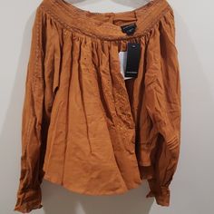 New With Tags Nwt Brand: Liv Los Angeles Color: Burnt Orange, Rust, Pumpkin Pie Pretty Lace And Stitching Detailing Fall Peasant Top For Day Out With Relaxed Fit, Peasant Style Blouse For Day Out, Relaxed Fit Peasant Top For Daywear, Peasant Tops For Daywear In Fall, Peasant Tops For Fall Daywear, Cotton Peasant Blouse For Day Out, Peasant Style Cotton Blouse For Day Out, Fall Peasant Top Relaxed Fit, Spring Peasant Long Sleeve Top