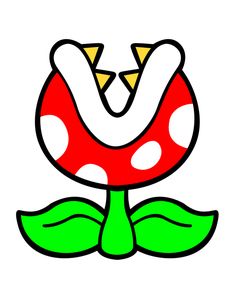 an image of a mushroom with green leaves on it's head and the letter v in