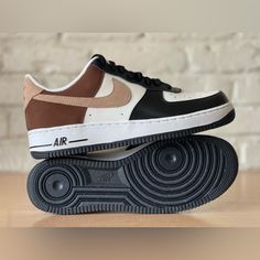 Nike Air Force 1 Low Sneakers Brown Cacao Wow Mocha Fb3355-200 Men's Size 10 New American University, Sneakers Brown, Nike Brown, Athletic Shoes Nike, Vintage Sneakers, University College, Nike Air Force 1 Low, Sneaker Games, Brown Sneakers