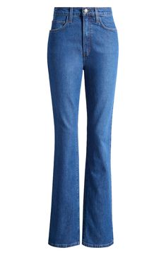 Crafted from low stretch denim, these vintage-inspired jeans feature a classic wash and bootcut legs for a streamlined, elongated effect. 34" inseam; 16 1/2" leg opening; 11 1/2" front rise Zip fly with button closure Five-pocket style 59% cotton, 40% lyocell, 1% elastane Machine wash, tumble dry Imported High Waist Bootcut Jeans, Favorite Daughter, Bootcut Jeans, Stretch Denim, Vintage Inspired, High Waist, Nordstrom, High Waisted