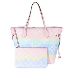 Louis Vuitton Pastel Monogram Canvas Escale Neverfull Mm Louis Vuitton Pastel Exterior, Louis Vuitton Taschen, Louis Vuitton Blue, Bags Louis Vuitton, Neverfull Mm, Louis Vuitton Bags, Exterior Colors, Monogram Canvas, Louis Vuitton Bag