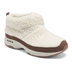 Slip into cozy with these Easy Spirit Trippin women's slipper boots.Click this FOOTWEAR GUIDE to find the perfect fit and more! Slip into cozy with these Easy Spirit Trippin women's slipper boots. Click this FOOTWEAR GUIDE to find the perfect fit and more! SHOE FEATURES Can be worn for indoor and outdoor use Pull-on for easy on and offSHOE CONSTRUCTION Faux fur, faux shearling, faux suede, microfiber upper Fabric, faux fur lining EVA midsole EVA, rubber outsoleSHOE DETAILS Round toe Pull-on EVA Easy Spirit Shoes, Easy Spirit, Slip On Boots, Light Weight Shoes, Comfortable Boots, Snow Boots Women, Winter Boots Women, Boots Heels, Womens Ankle Boots