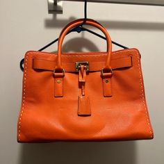 Orange Michael Kors Tote Bag Michael Kors Tote Bags, Michael Kors Bag, Womens Tote Bags, Michael Kors, Orange, Tote Bag, Women Shopping, Color