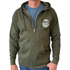 A hooded sweatshirt version of our best selling Woodland t-shirt, this Colorado hoodie is an awesome combination of organic outdoor colors and ColoradoCool's bold design style. Features a sweet outdoor Colorado landscape, big "COLORADO" text, Colorado's established date and a nice subtle topo map in the background. The smaller design on the front is perfect for those who like to put into practice a little bit of that "mullet approach", business in the front and party in the back. Snag this sweet Colorado Hoodie, Colorado Outfits, Colorado Landscape, Topo Map, Hoodie Green, Bold Design, Small Designs, Design Style, Zip Up