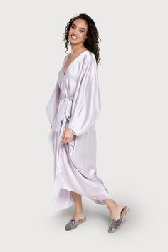 Our Satin Tie-Front Maxi Kaftan, crafted from satin material, offers a silky-smooth touch against your skin, allowing you to feel glamorous and relaxed. The flowing maxi length creates a graceful silhouette that effortlessly drapes over your body, giving you a regal presence wherever you go. The highlight of this kaftan is its unique tie-front feature, which adds a touch of sophistication and versatility to your ensemble. You can adjust the tie to your desired comfort and style, allowing for a c Crochet Granny Square Pattern, Satin Kaftan, Crochet Kimono, Granny Square Pattern, Alice Blue, Pattern Jacket, Maxi Kaftan, Crochet Short, Crochet Granny Square