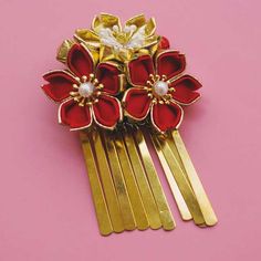 Kanzashi Hair Pin | Eiyo Kimono Japanese Hair Comb, Japanese Hair Accessories Traditional, Maiko Hair, Fantasy Kimono, Japanese Hair Pins, Kny Hashira, Japanese Hair Accessories, Round Gazebo, Geisha Hair