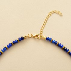 Weave the unique vibes of the exotic into your everyday with this stunning lapis lazuli beaded necklace. Crafted for originality and boldness, bring a bohemian touch to your look and be stylishly remembered! Material: Lapis Lazuli, Crystal, Brass Size: Around 16 inches + 2 inches extension Product condition: 100% New and Exquisite Quality Occasions for: Gifts, advertising and promotion, business gifts, holiday, birthday, travel, party, dynamic dance, wedding, ceremony, graduation, dating, campin African Turquoise Bracelet, Dynamic Dance, Charm Choker Necklace, Fairy Charms, Birthday Travel, Lapis Lazuli Pendant, Lapis Lazuli Beads, Gem Necklace, Protection Bracelet