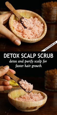 DETOXIFYING SALT SCALP SCRUB to deep clean scalp for healthy hair - The Little Shine Salt Scalp Scrub, Turmeric Skin Care, Scalp Hair Growth, For Healthy Hair