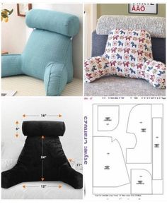 the instructions to make an inflatable chair and pillow for children's playrooms