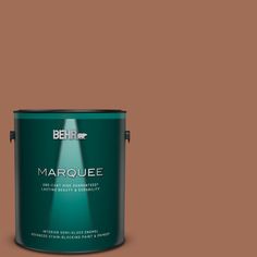 BEHR MARQUEE Stain-Blocking Semi-Gloss Enamel Interior Paint and Primer is our most advanced interior semi-gloss paint delivering high-performance coverage and color protection that makes the beauty last longer. Your new look will stay looking fresh and beautiful year after year backed by a lifetime guarantee. This finish has a sleek, radiant sheen that resists mildew, moisture and wear. Color: Earth Tone. Behr Marquee Paint, Behr Marquee, Paint Keys, Cabinet Trim, Semi Gloss Paint, Eggshell Paint, Hidden Colors, 1 April, Paint Types