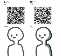 the qr code is displayed above an image of a person's face and head