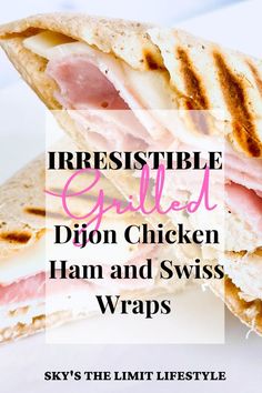 grilled dijon chicken ham and swiss wraps Crock Pot Ham, Crockpot Ham