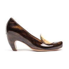 FULLSTOP_ Mahogany Patent Leather_High Heel Golden Circle