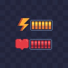 an image of a pixel style battery icon