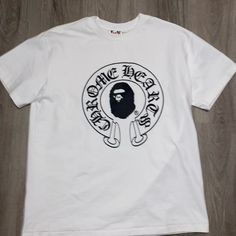 One Of The Original Of 115. If You Know, You Know. Absolutely No Trades! Classic White Shirt With Graphic Print, Classic White Shirt For Streetwear, Classic White Streetwear Shirt, Bape T Shirt, Bape Shirt, Heart Tee, Cute Outfits For School, Puff And Pass, Bathing Ape