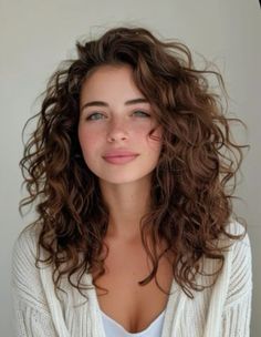 Shorter Natural Curly Hair, Shakira Haircut, Permed Before And After, Long Wavy Fine Hair, Curly Collarbone Length Hair, 2b Haircuts Medium Layered, Medium Length Wavy Curly Hair, Medium Length 2b Hair, 2b Shoulder Length Hair With Layers