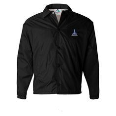 Augusta Sportswear Coach's Jacket Casual Long Sleeve Sports Fleece Jacket, Casual Long Sleeve Fleece Jacket For Sports, Sporty Fitted Outerwear For Outdoor Activities, Casual Fleece Sports Jacket, Casual Moisture-wicking Fleece Jacket For Sports, Casual Sports Fleece Jacket With Moisture-wicking, Casual Hooded Gym Outerwear, Black Moisture-wicking Long Sleeve Outerwear, Casual Moisture-wicking Windbreaker For Winter