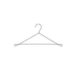 a black and white drawing of a hanger